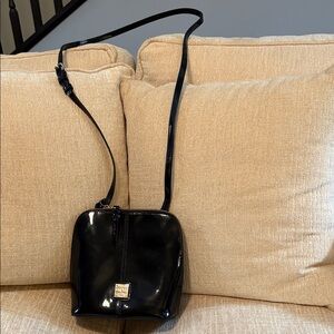 Dooney & Bourke Glossy Black Crossbody Bag